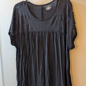 Lane Bryant Black Short Sleeve